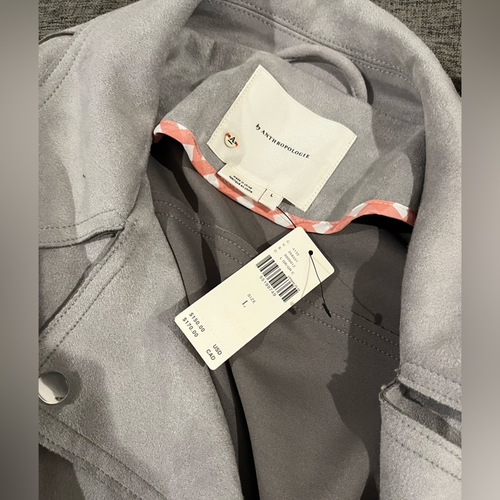 Suede Anthropologie Utility Jacket - Picture 3 of 7